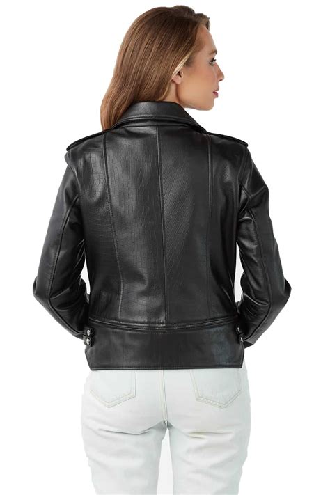 Alice Women S 100 Real Black Leather Sport Jacket