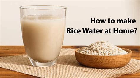 How To Make Rice Water At Home Youtube