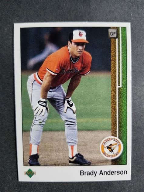 1989 Upper Deck Brady Anderson Rookie Card 408 C26 Ebay