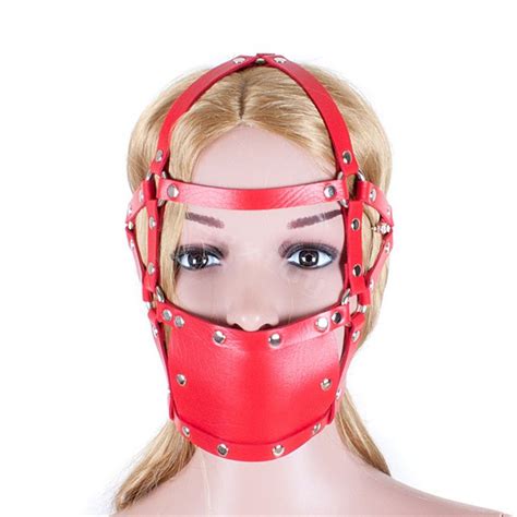 Adult Fun Red Strengthen Mask Mesh Mouth Ball Fetish Restraint Sex Bondage Ball Gag Fantasy Sex