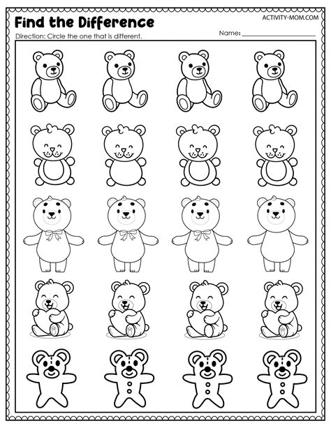 Counting Bears Printable Math Activities Free Preschool Printables