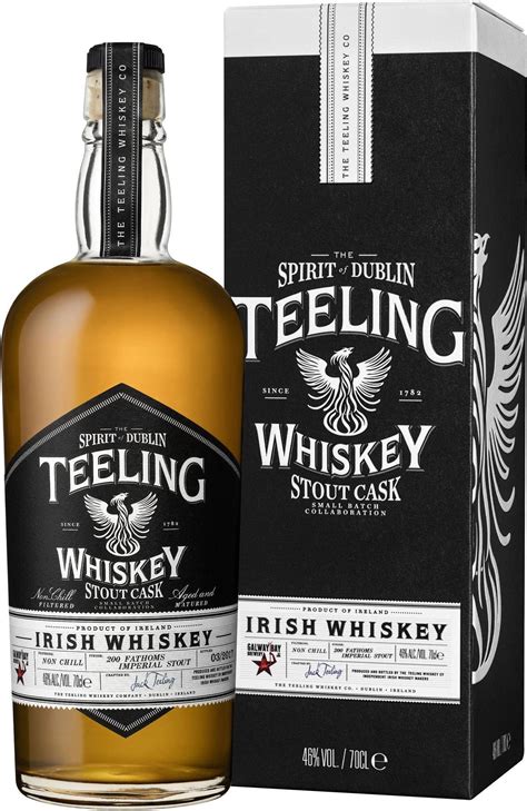 Teeling Stout Cask Irish Whiskey 46 70 Cl Pris