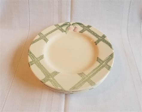 Vintage Pfaltzgraff Garden Party Salad Plates Set Of Etsy