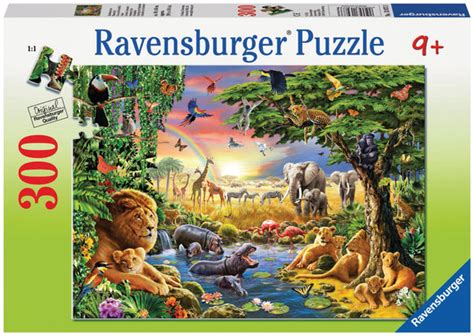 Ravensburger Evening In The Watering Hole 300 Xxl Pieces Jigsaw