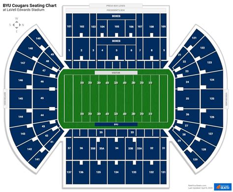 Byu Lavell Edwards Stadium Seating Chart - Stadium Seating Chart