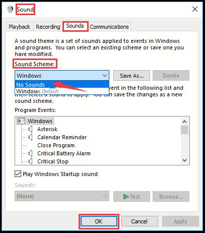 How To Disable System Sounds In Windows 10 My Microsoft Office Tips