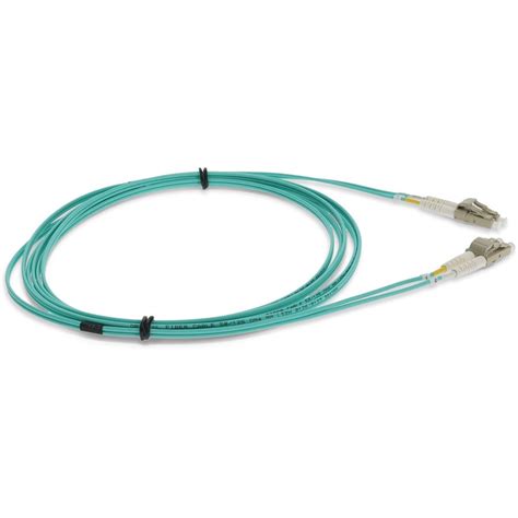 8M LOMM OM4 FIBER OPTIC MALE LC/LC 50/125 DUPLEX AQUA CABLE (ADD-LC-LC-8M5OM4)