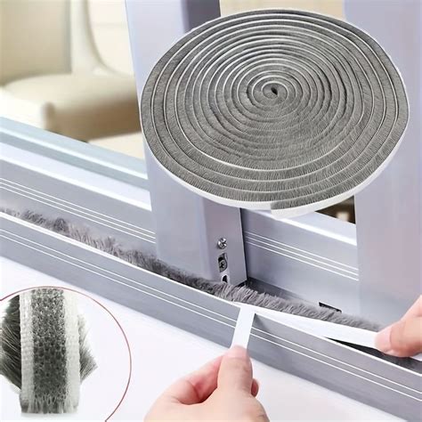 Pc Ft Weather Stripping Brush For Sliding Windows Doors Frame Side