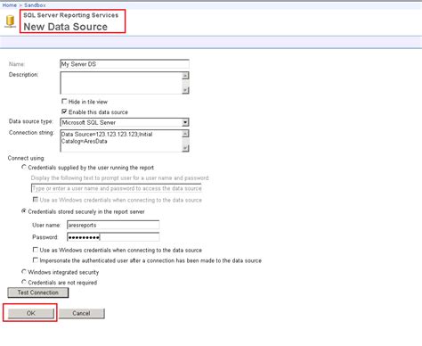 Creating A Data Source Connection Atlas Systems