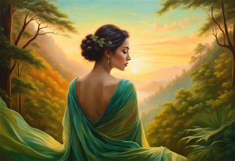 Painting-woman in Nature (25) by aiartzone on DeviantArt