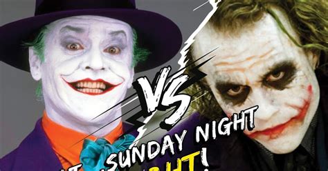 Il Joker Di Jack Nicholson Vs Il Joker Di Heath Ledger Satur Sunday