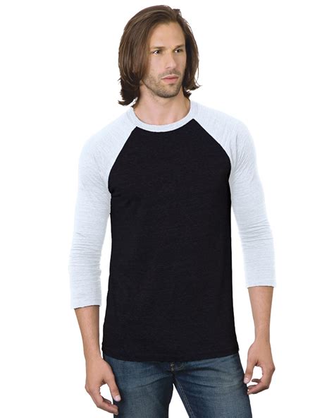 Bayside Ba Unisex Oz Triblend Sleeve Raglan T Shirt