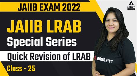 JAIIB Exam January 2022 JAIIB LRAB Special Series Quick Revision Of