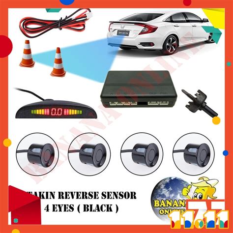 Car Parking Assistant Reverse Sensor With Display Eyes Black