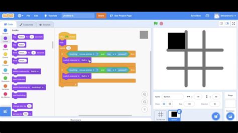 Scratch 5 Tic Tac Toe Part 1 YouTube