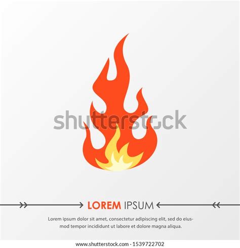 Red Hot Fire Flame Emoji Heat Stock Vector Royalty Free