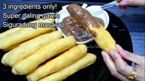 Simple Glutinous Bread Stick Pwedeng Pang Negosyo Filipino Snack Recipe