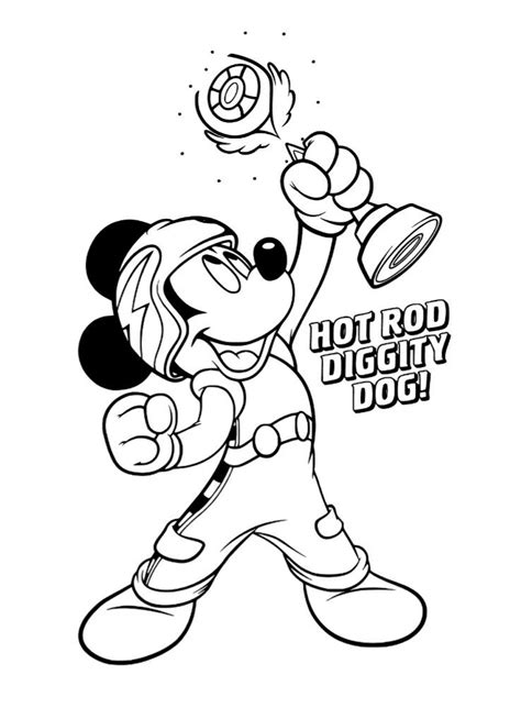 Printable Mickey Mouse Roadster Racers Coloring Pages - Printable Word ...