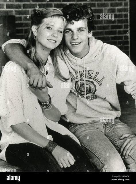 Actor Christopher Collet and actress Cynthia Nixon in the movie The Manhattan Project, USA 1986 ...