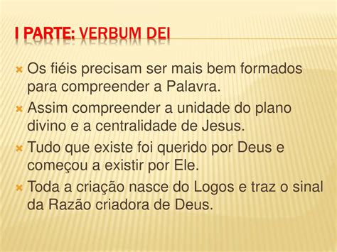 Ppt Exortac O Apost Lica P S Sinodal Verbum Domini Do Santo Padre