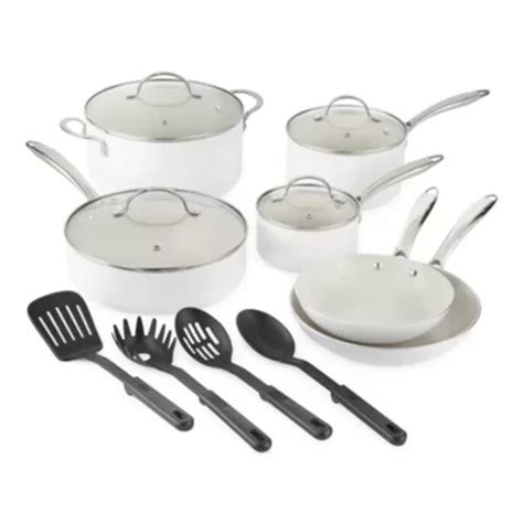 Cooks Ceramic 14 Pc Non Stick Cookware Set Hamilton Place