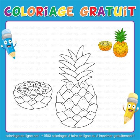 Coloriage Ananas App Tissant Coloriage Imprimer Ou Faire En Ligne