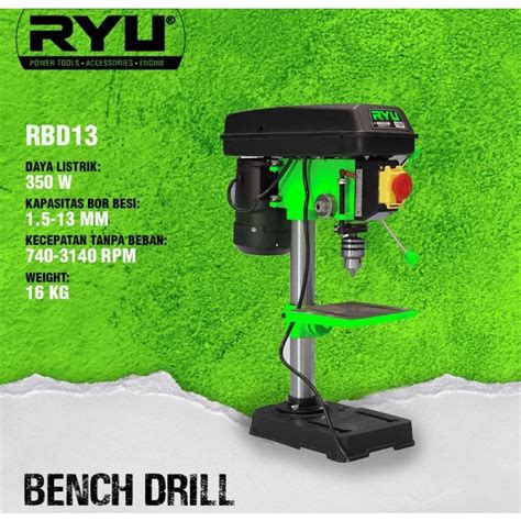 Jual Ryu Mesin Bor Duduk Mm Bench Drill Rbd Rbd Shopee