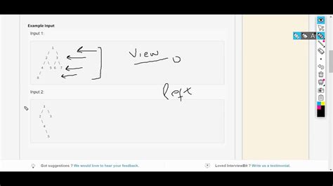 13 17 RIGHT VIEW OF BINARY TREE Tree Interviewbit Tree Programming