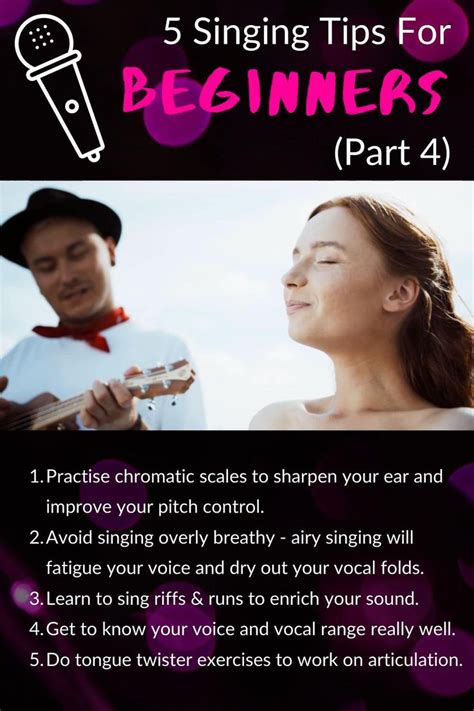 Singing Tips For Beginners Part 4 Video Singing Tips Singing