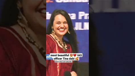 Most Beautiful 🥰😘 Ias Officer Tina Dabi ️🥰trending Motivation