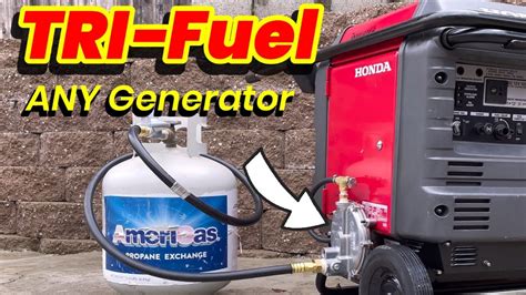 Tri Fuel Any Generator Tri Fuel Conversion Honda Youtube Tri Fuel