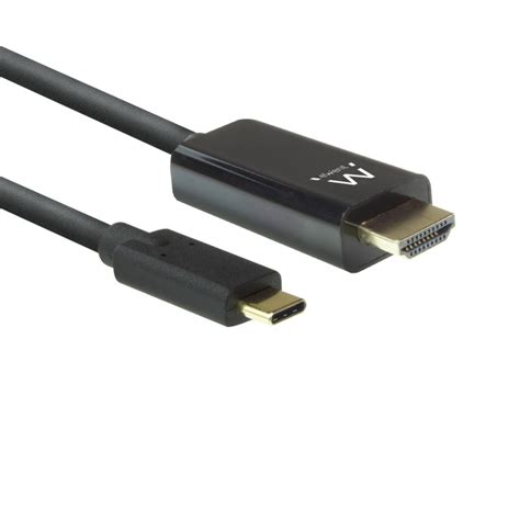 Ewent EW9824 adaptador de cable de vídeo 2 m USB Tipo C HDMI tipo A