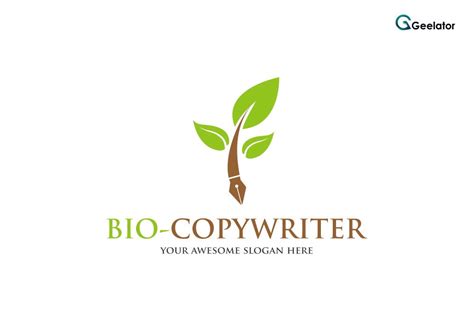 Bio Copywriter Logo Template Illustrator Templates Creative Market