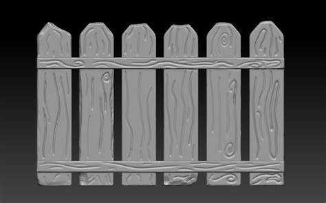 Artstation Stylized Wood Fence