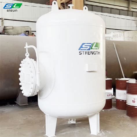 ASME Standard 1 0MPa Vertical Type Air Buffer Surge Vessel Tank China