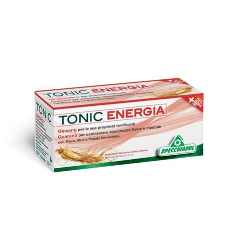 Specchiasol Tonic Energia Flaconcini Ml Erboristeria Officina