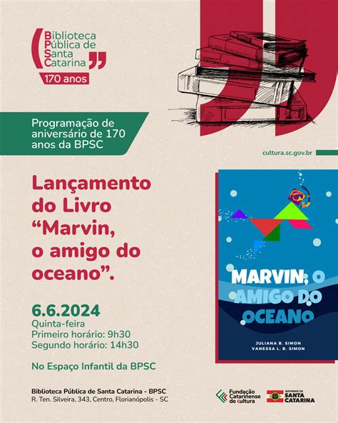 FCC Fundação Catarinense de Cultura Lançamento do Livro Infantil