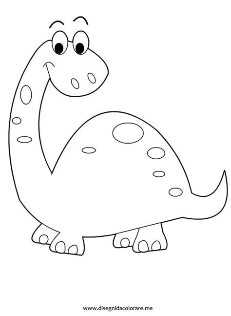 Dinosauro da colorare | Compleanno con tema di dinosauro, Disegni da ...