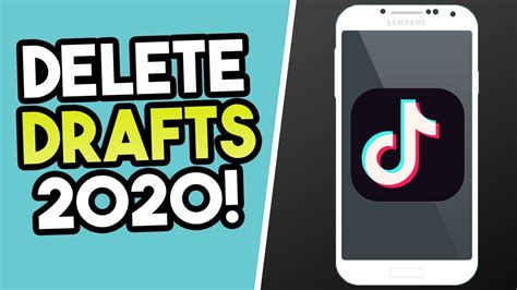 How To Delete Drafts On Tiktok In Android Ios Youtube