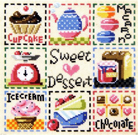 A Cross Stitch Pattern With Words And Pictures On The Front Including