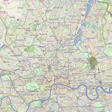 North London Map Travelsfinderscom