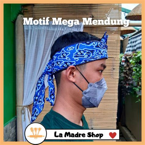 Jual IKET KEPALA SUNDA Blangkon Totopong Batik Mega Mendung Shopee