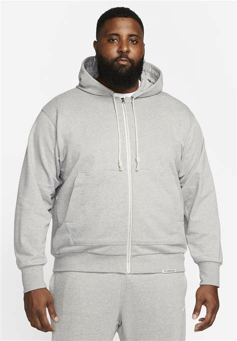 Nike Performance Sweatjacke Dark Grey Heather Pale Ivory Dunkelgrau