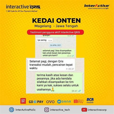 Qris Klien Testimoni Interactive Qris