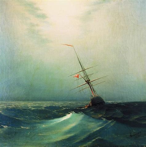 At night. Blue wave - Ivan Aivazovsky - WikiArt.org - encyclopedia of ...