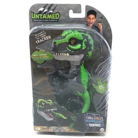 Fingerlings Untamed Raptor Green Dinosaur Interactive Tracker T Rex