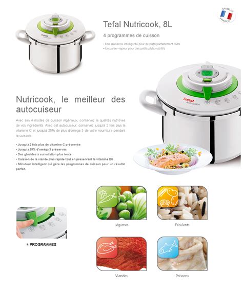 Seb P Autocuiseur Cocotte Minute Nutricook Autocuiseur