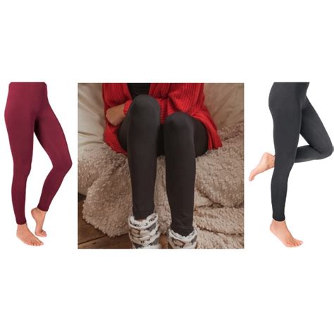 Muk Luks® Womens Fleece Lined Leggings S 3x Tanga