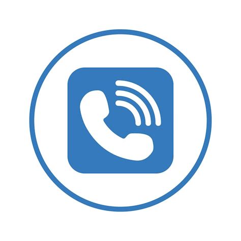 Premium Vector Call App Caller Icon Blue Color Design