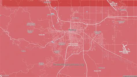 Rapid City Sd Political Map Democrat And Republican Areas In Rapid